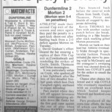 Match Report 13/08/1999 (Morton(h))