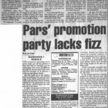 Match Report 05/05/2000 (Airdrieonians(h))