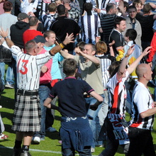 2011 Cappielow DAFC Celebration
