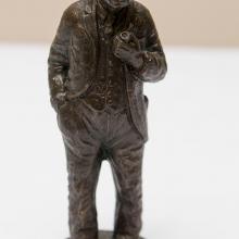 Metal replica statue Richard Bertels in 